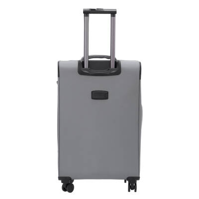 Gri Tekstil Unisex Valiz - S1SC00047928-D91 - 4
