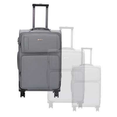 Gri Tekstil Unisex Valiz - S1SC00047928-D91 - 6