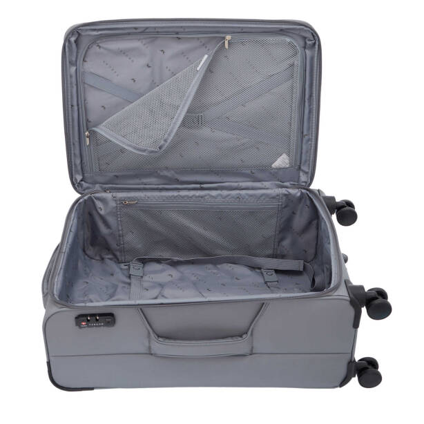 Gri Unisex Büyük Boy Valiz - S1SC00047928-D91 - Tergan