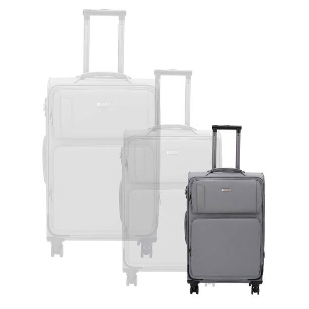 Gri Unisex Kabin Boy Valiz - S1SC00047920-D91 - Tergan