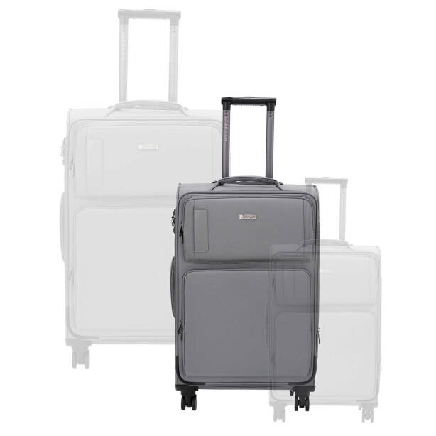 Gri Unisex Orta Boy Valiz - S1SC00047924-D91 - Tergan