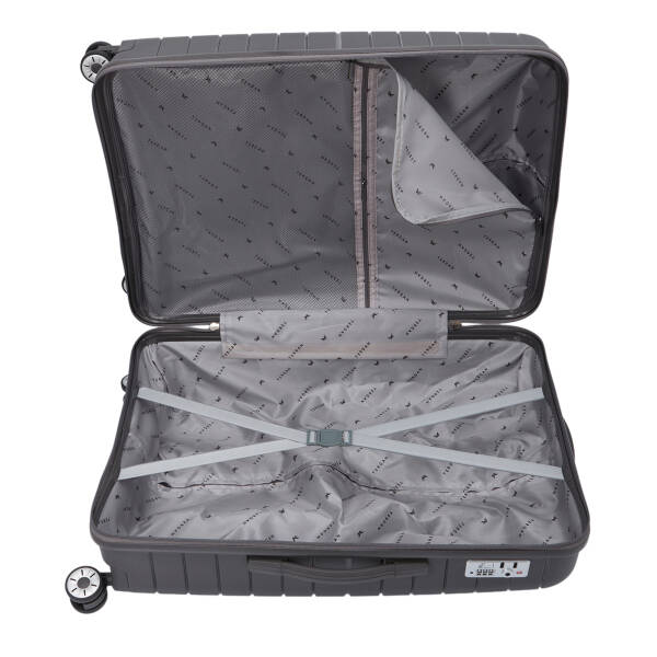 Gri Unisex Orta Boy Valiz - S1SC00048224-T7E - 5