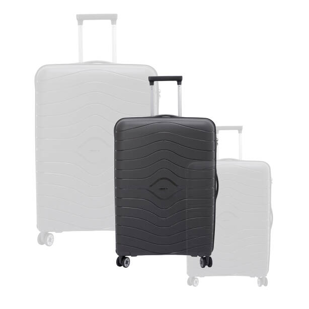 Gri Unisex Orta Boy Valiz - S1SC00048224-T7E - 6