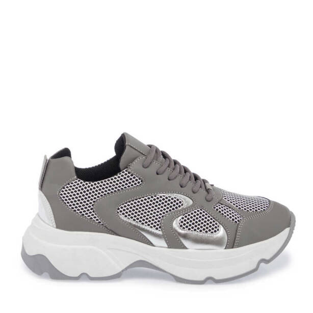 Gri Vegan - Tekstil Kadın Sneaker - K24I1AY67364-Q4T - 3