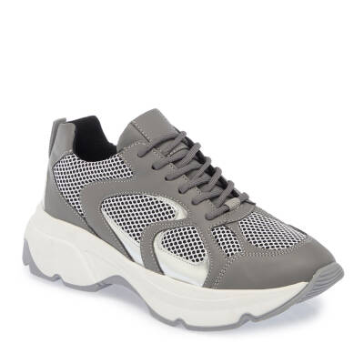  Gri Vegan-Tekstil Kadın Sneaker - K24I1AY67364-Q4T | Gri 