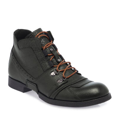 Haki Deri Erkek Casual Bot - E23K1BT56503-O5D 