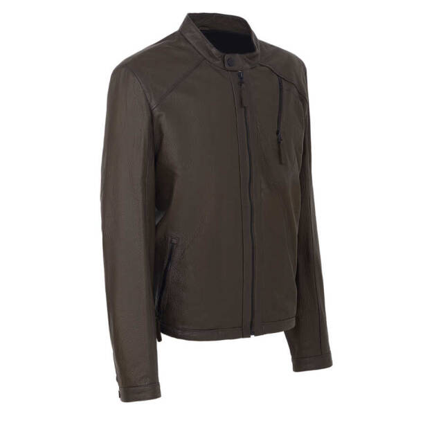 Haki Deri Erkek Deri Mont - E22BDM310382-R2X - 2