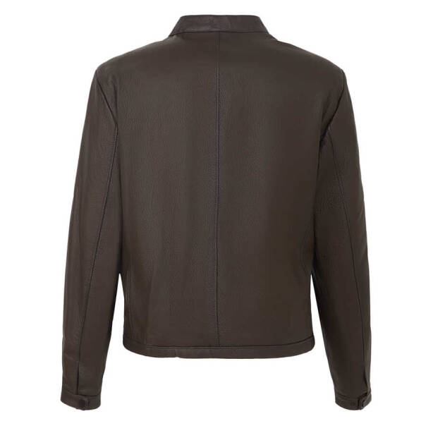 Haki Deri Erkek Deri Mont - E22BDM310382-R2X - 4