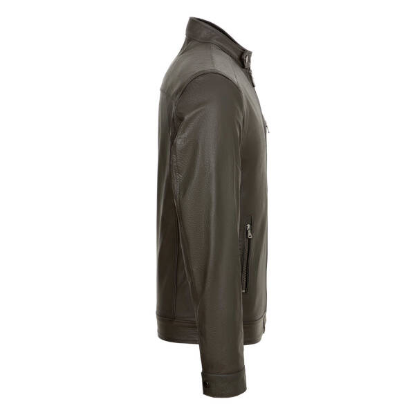Haki Deri Erkek Deri Mont - E22KDM310391-R2X - 3