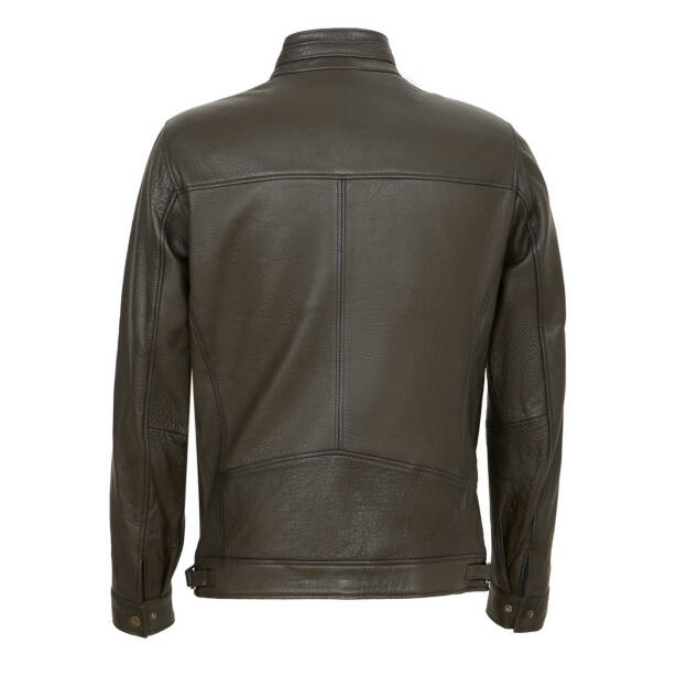 Haki Deri Erkek Deri Mont - E23KDM310542-R2X - 4