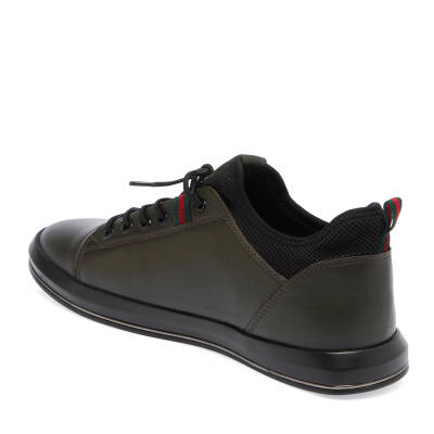 Haki Deri Erkek Sneaker - E23S1AY56401-H48 - 2