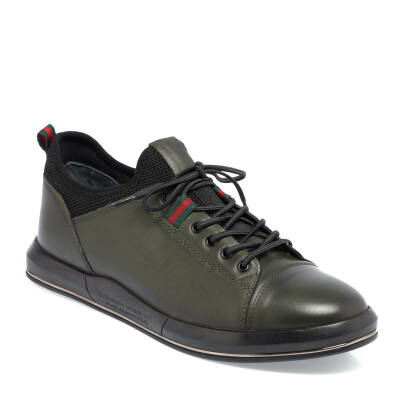 Haki Deri Erkek Sneaker - E24I1AY56623-H48 