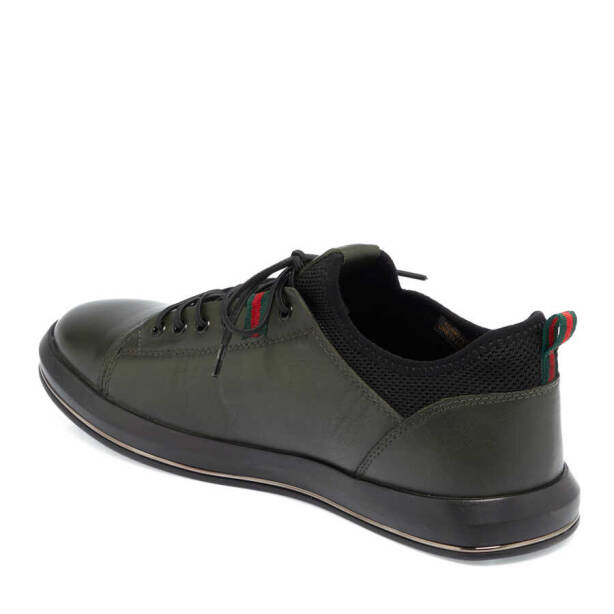 Haki Deri Erkek Sneaker - E24I1AY56623-H48 - 2