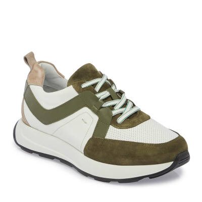 Haki Deri Erkek Sneaker - E24I1AY56815-H48 