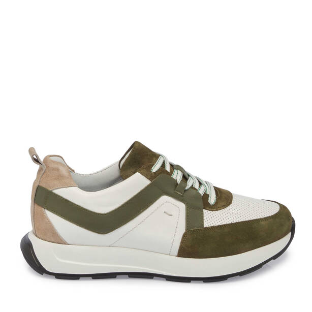 Haki Deri Erkek Sneaker - E24I1AY56815-H48 - 3