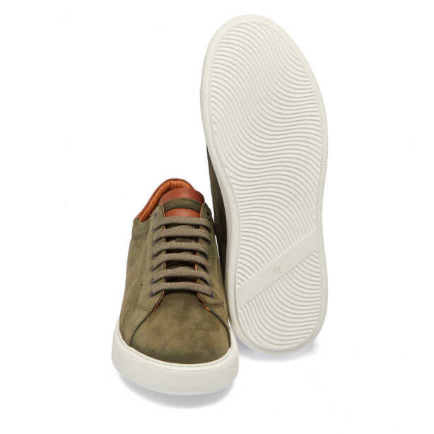Haki Deri Erkek Sneaker - E24I1AY56844-H48 - 4
