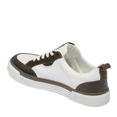 Haki Deri Erkek Sneaker - E24I1AY56853-J86 - 2