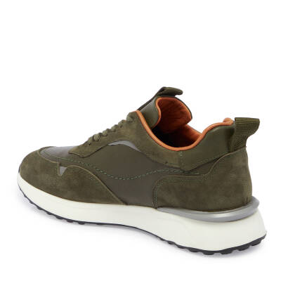 Haki Deri Erkek Sneaker - E24S1AY56936-H48 - 2