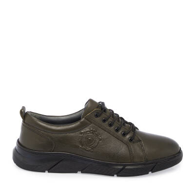 Haki Deri Erkek Sneaker - E24S1AY57007-H48 - 3