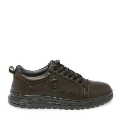 Haki Deri Erkek Sneaker - E24S1AY57008-H48 - 3