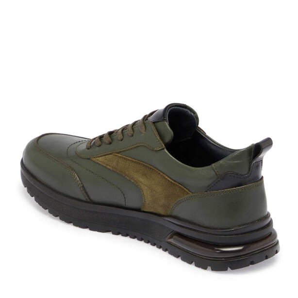 Haki Deri Erkek Sneaker - E24S1AY57026-H48 - 2