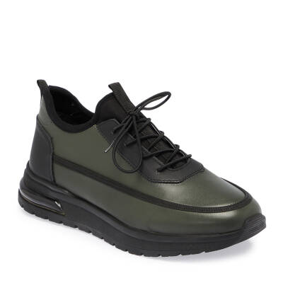 Haki Deri Erkek Sneaker - E24S1AY57027-H48 
