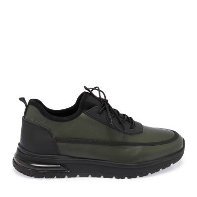 Haki Deri Erkek Sneaker - E24S1AY57027-H48 - 3