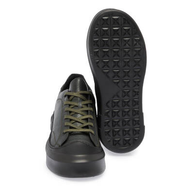 Haki Deri Erkek Sneaker - E24S1AY57136-H48 - 4
