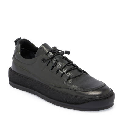 Haki Deri Erkek Sneaker - E24S1AY57137-H48 - 1