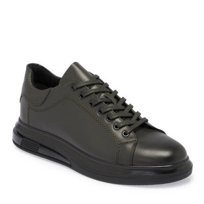 Haki Deri Erkek Sneaker - E24S1AY57140-H48 - 1