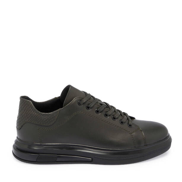 Haki Deri Erkek Sneaker - E24S1AY57140-H48 - Tergan