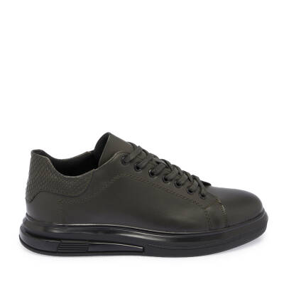 Haki Deri Erkek Sneaker - E24S1AY57140-H48 - 3