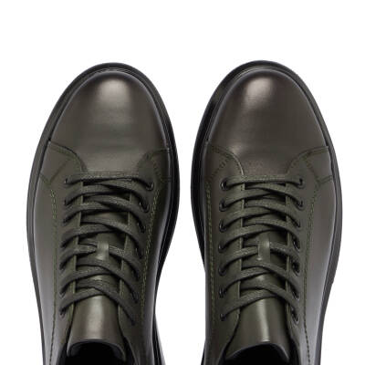 Haki Deri Erkek Sneaker - E24S1AY57140-H48 - 5