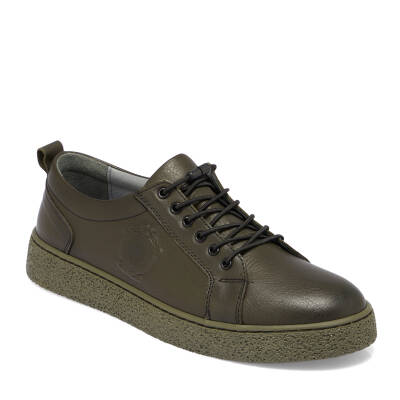 Haki Deri Erkek Sneaker - E25I1AY57166-H48 