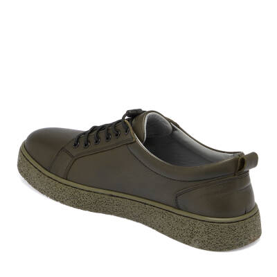 Haki Deri Erkek Sneaker - E25I1AY57166-H48 - 2