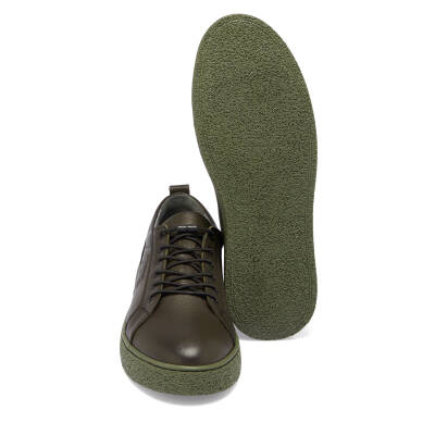 Haki Deri Erkek Sneaker - E25I1AY57166-H48 - 4