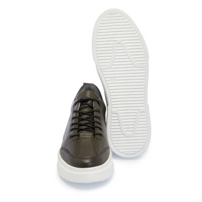 Haki Deri Erkek Sneaker - E25I1AY57167-H48 - 4