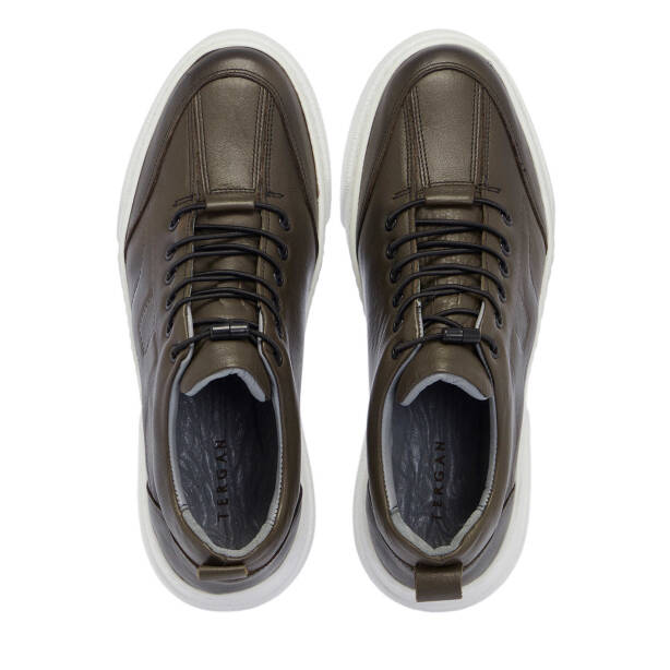 Haki Hakiki Deri Erkek Sneaker - E25I1AY57167-H48 - 5