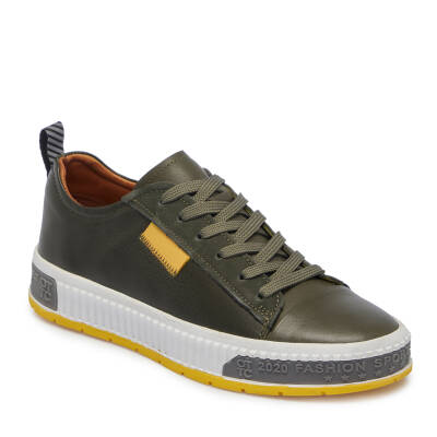 Haki Deri Erkek Sneaker - E25I1AY57183-J3L 