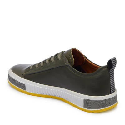 Haki Deri Erkek Sneaker - E25I1AY57183-J3L - 2