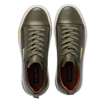 Haki Deri Erkek Sneaker - E25I1AY57183-J3L - 5