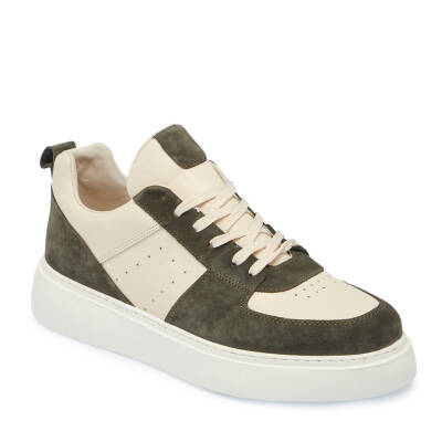 Haki Deri Erkek Sneaker - E25I1AY57284-H48 