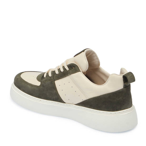 Haki Deri Erkek Sneaker - E25I1AY57284-H48 - 2