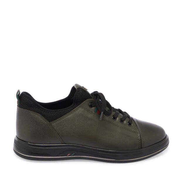 Haki Deri Erkek Sneaker - E25S1AY57384-H48 - 3