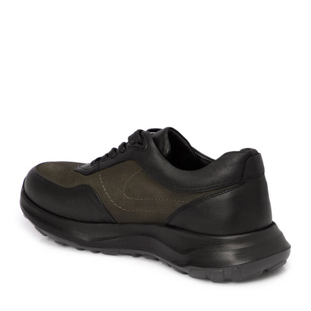 Haki Deri Erkek Sneaker - E25S1AY57439-G98 - 2