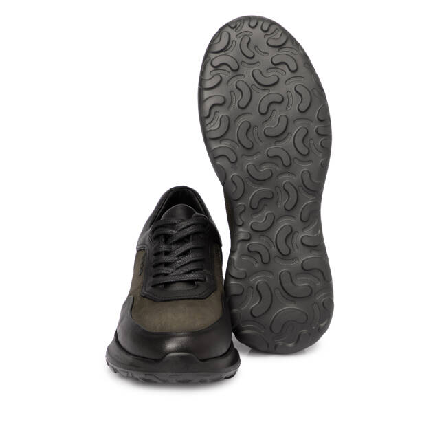 Haki Deri Erkek Sneaker - E25S1AY57439-G98 - 4