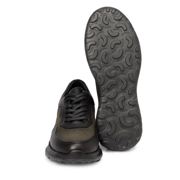 Haki Deri Erkek Sneaker - E25S1AY57439-G98 - 4