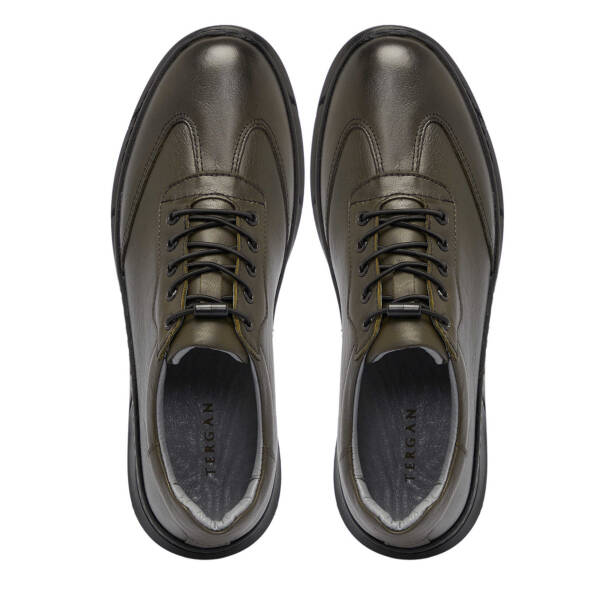 Haki Deri Erkek Sneaker - E25S1AY57450-H48 - 5