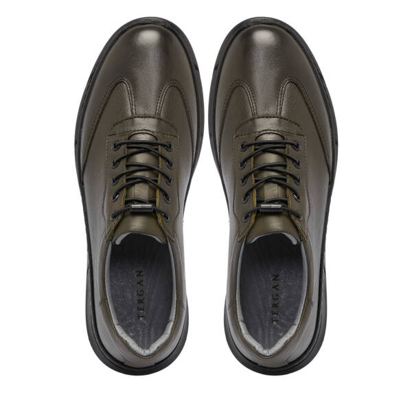 Haki Deri Erkek Sneaker - E25S1AY57450-H48 - 5