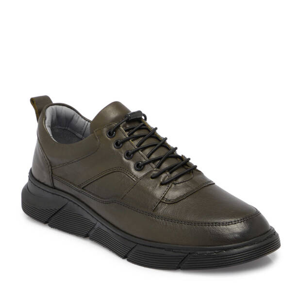 Haki Deri Erkek Sneaker - E25S1AY57451-H48 